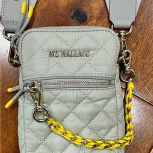 NEW W/O Tags Mz Wallace Crosby Micro Quilted Nylon Crossbody Bag